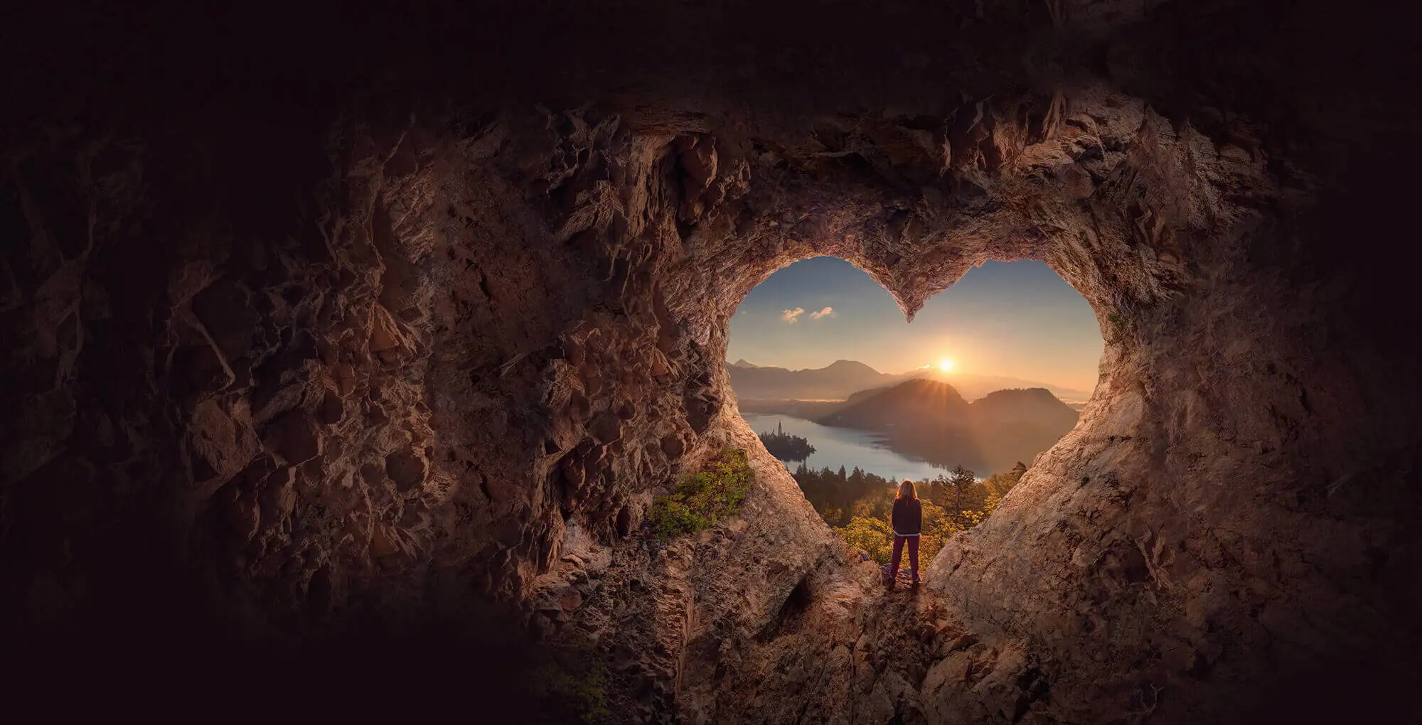 heart shape cave